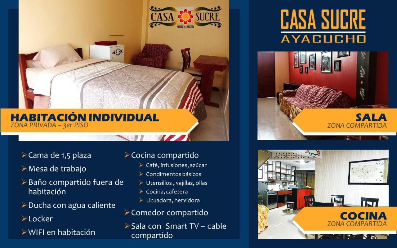 Casa Sucre Hostel Ayacucho Eksteriør bilde